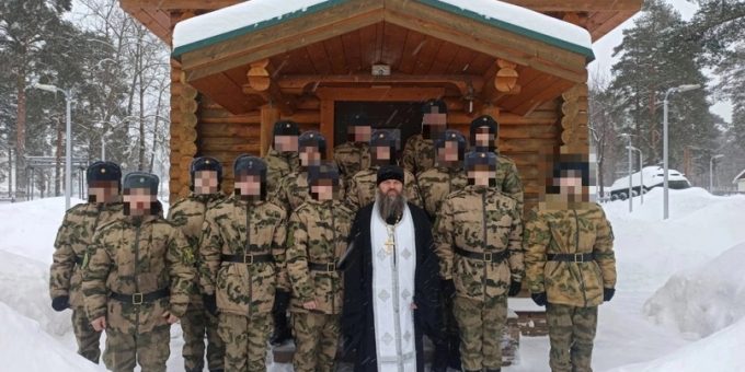 Освящение воды в войсковой части
