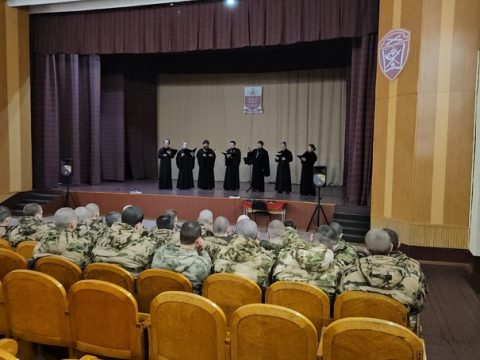 Концерт в 17-м Центре подготовки личного состава Северо-Западного округа войск национальной гвардии РФ