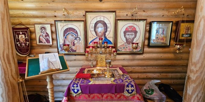 Литургия в Центре подготовки личного состава войск национальной гвардии РФ.