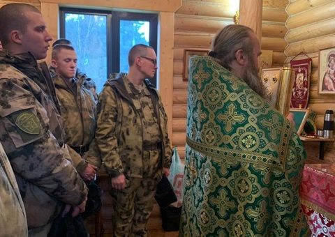 Литургия и беседа в войсковой части