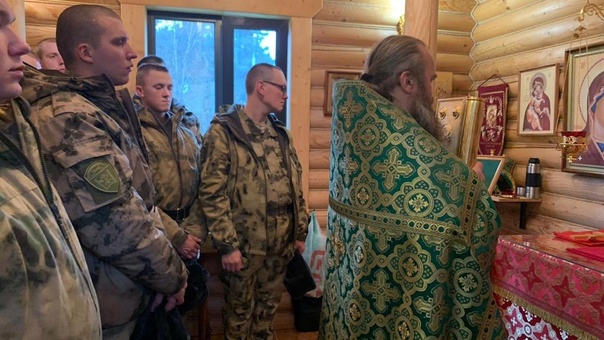 Литургия и беседа в войсковой части